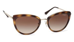 Image 2 of Brown Butterfly Sunglasses for Women from Vogue Eyewear Available at Titan Eye+