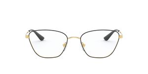 Image 2 of Brown Geometric Eyeglasses for Women from Vogue Eyewear Available at Titan Eye+