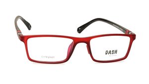 Image 2 of Red Rectangle Eyeglasses for Kids from Dash Available at Titan Eye+
