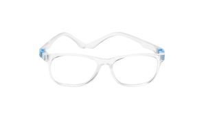 Image 2 of Crystal Square Eyeglasses for Kids from Dash Available at Titan Eye+