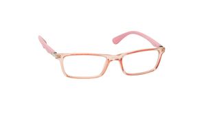 Image 2 of Pink Rectangle Eyeglasses for Kids from Dash Available at Titan Eye+