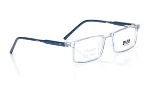 Image 2 of Blue Rectangle Eyeglasses for Men and Women from Dash Available at Titan Eye+