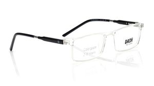 Image 2 of Crystal Rectangle Eyeglasses for Men and Women from Dash Available at Titan Eye+