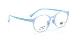 Image 2 of Blue Round Eyeglasses for Men and Women from Dash Available at Titan Eye+