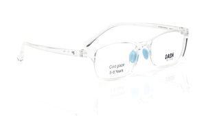 Image 2 of Crystal Square Eyeglasses for Men and Women from Dash Available at Titan Eye+