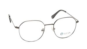Image 2 of Gun Metal Square Eyeglasses for Men from Ace by Titan Available at Titan Eye+