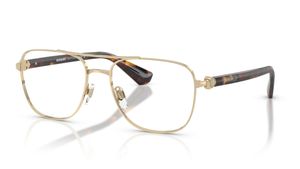 Image 2 of Gold Aviator Eyeglasses for Men from Burberry Available at Titan Eye+