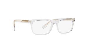 Image 2 of White Rectangle Rimmed Eyeglasses for Men from Burberry Available at Titan Eye+