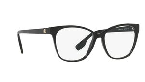 Image 2 of Black Square Eyeglasses for Women from Burberry Available at Titan Eye+