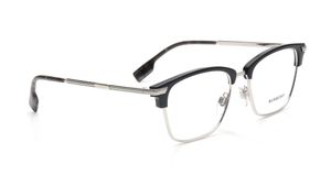 Image 2 of Black Square Eyeglasses for Men from Burberry Available at Titan Eye+