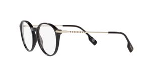 Image 2 of Black Round Eyeglasses for Women from Burberry Available at Titan Eye+