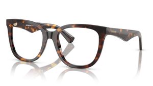 Image 2 of Havana Square Rimmed Eyeglasses for Women from Burberry Available at Titan Eye+