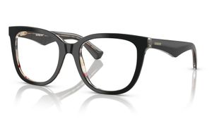 Image 2 of Black Square Rimmed Eyeglasses for Women from Burberry Available at Titan Eye+