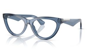 Image 2 of Blue Cateye Rimmed Eyeglasses for Women from Burberry Available at Titan Eye+