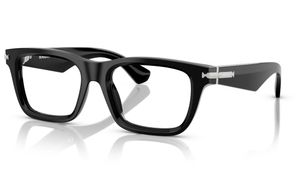 Image 2 of Black Rectangle Eyeglasses for Men from Burberry Available at Titan Eye+