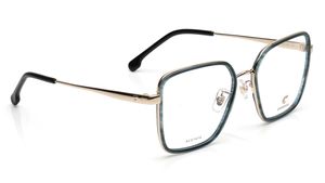 Image 2 of Blue Square Eyeglasses for Women from Carrera Available at Titan Eye+