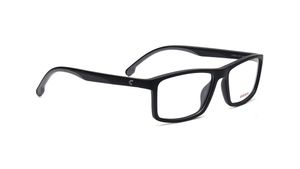Image 2 of Black Rectangle Rimmed Eyeglasses for Men from Carrera Available at Titan Eye+