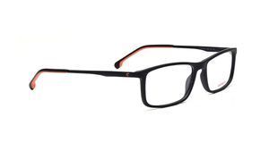Image 2 of Black Rectangle Rimmed Eyeglasses for Men from Carrera Available at Titan Eye+