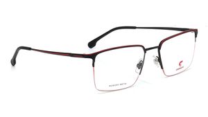 Image 2 of Black Rectangle Rimless Eyeglasses for Men from Carrera Available at Titan Eye+