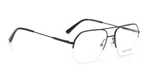 Image 2 of Black Navigator Eyeglasses for Men from Calvin Klein Available at Titan Eye+