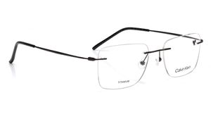 Image 2 of Gunmetal Rectangle Eyeglasses for Men and Women from Calvin Klein Available at Titan Eye+