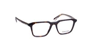 Image 2 of Brown Square Rimmed Eyeglasses for Men from Calvin Klein Available at Titan Eye+