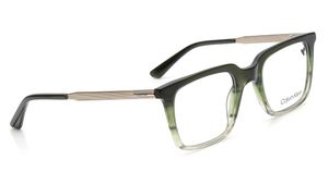 Image 2 of Green Square Eyeglasses for Men from Calvin Klein Available at Titan Eye+