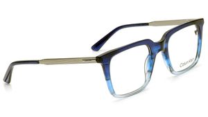 Image 2 of Blue Square Eyeglasses for Men from Calvin Klein Available at Titan Eye+