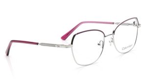 Image 2 of Silver Oval Eyeglasses for Women from Calvin Klein Available at Titan Eye+