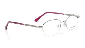 Image 2 of Silver Rectangle Eyeglasses for Men from Calvin Klein Available at Titan Eye+
