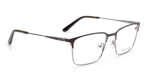 Image 2 of Brown Rectangle Eyeglasses for Men from Calvin Klein Available at Titan Eye+