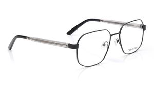 Image 2 of Black Navigator Eyeglasses for Men from Calvin Klein Available at Titan Eye+
