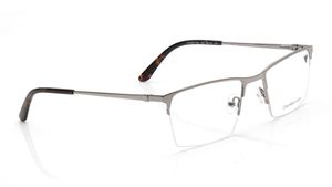 Image 2 of Gun Metal Rectangle Eyeglasses for Men from Cartier Available at Titan Eye+