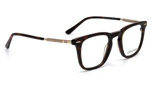 Image 2 of Brown Square Eyeglasses for Men from Calvin Klein Available at Titan Eye+