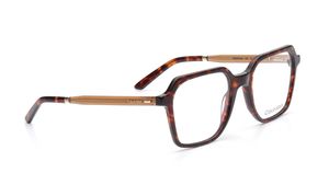 Image 2 of Brown Square Eyeglasses for Men from Calvin Klein Available at Titan Eye+