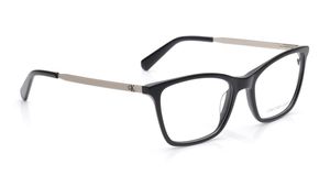 Image 2 of Black Rectangle Eyeglasses for Men from Calvin Klein Available at Titan Eye+