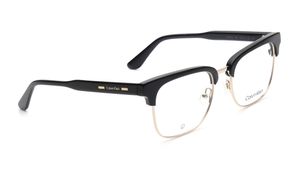 Image 2 of Black Rectangle Eyeglasses for Men from Calvin Klein Available at Titan Eye+