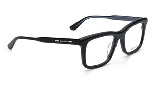 Image 2 of Black Rectangle Eyeglasses for Men from Calvin Klein Available at Titan Eye+
