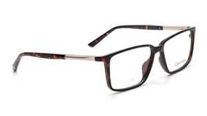 Image 2 of Brown Rectangle Eyeglasses for Men and Women from Calvin Klein Available at Titan Eye+
