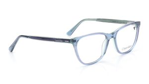 Image 2 of Blue Oval Eyeglasses for Women from Calvin Klein Available at Titan Eye+