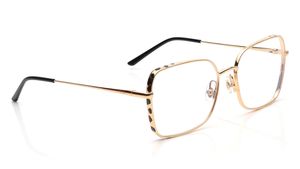 Image 2 of Gold Rectangle Eyeglasses for Women from Cartier Available at Titan Eye+