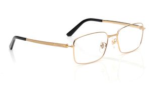 Image 2 of Gold Rectangle Eyeglasses for Men from Cartier Available at Titan Eye+
