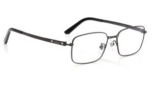 Image 2 of Black Rectangle Eyeglasses for Men from Cartier Available at Titan Eye+