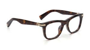 Image 2 of Havana Rectangle Eyeglasses for Men from Cartier Available at Titan Eye+