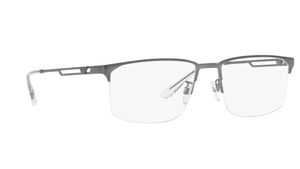 Image 2 of Grey Square Eyeglasses for Men from Emporio Armani Available at Titan Eye+