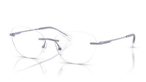 Image 2 of Violet Phantos Semi-rimmed Eyeglasses for Women from Emporio Armani Available at Titan Eye+