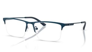 Image 2 of Blue Rectangle Eyeglasses for Men from Emporio Armani Available at Titan Eye+