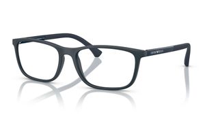 Image 2 of Black Rectangle Eyeglasses for Men from Emporio Armani Available at Titan Eye+