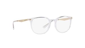 Image 2 of White Round Rimmed Eyeglasses for Women from Emporio Armani Available at Titan Eye+
