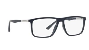 Image 2 of Blue Rectangle Rimmed Eyeglasses for Men from Emporio Armani Available at Titan Eye+